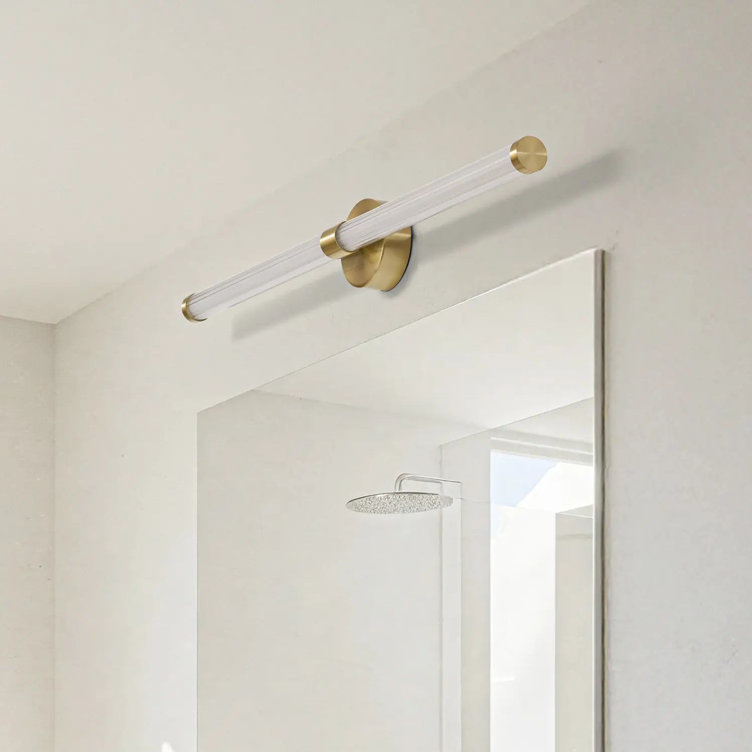 B-Ware Lucande Wandleuchte Wandlampe Led Gold Glas Melisa Ip44419 - 4255830902871