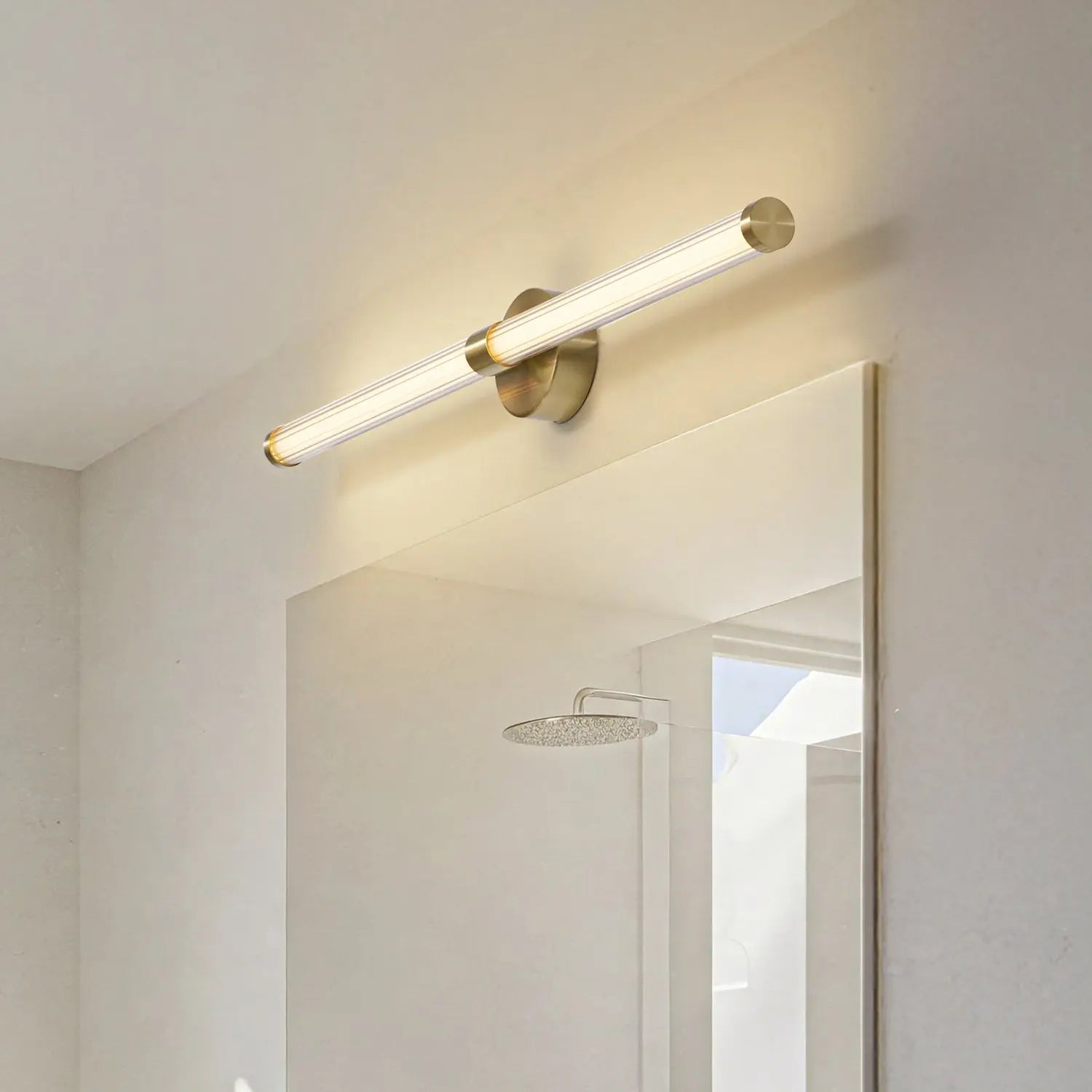 B-Ware Lucande Wandleuchte Wandlampe Led Gold Glas Melisa Ip44419 - 4255830902871