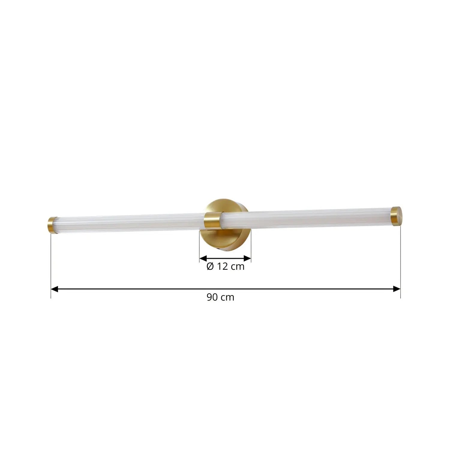 B-Ware Lucande Wandleuchte Wandlampe Led Gold Glas Melisa Ip44419 - 4255830902871