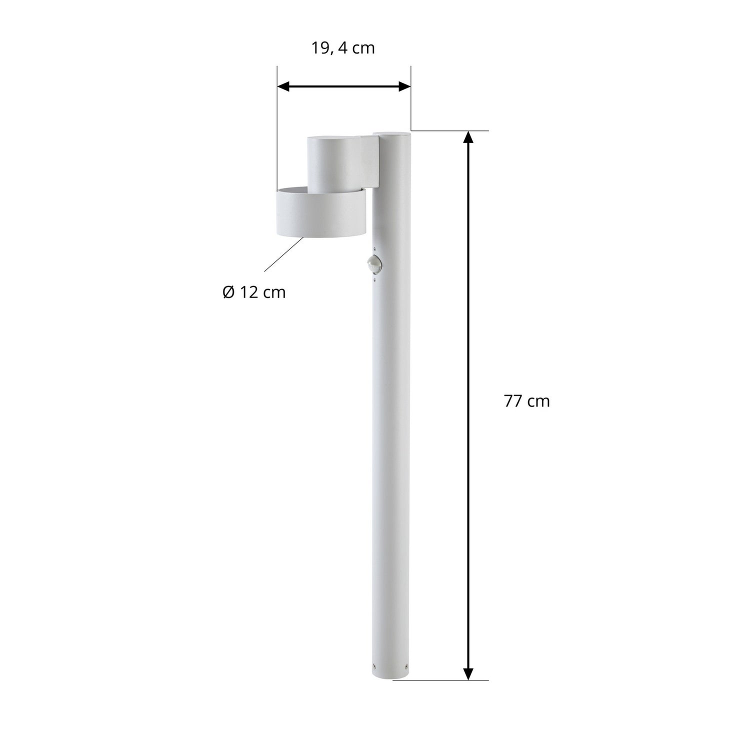 B-Ware Lucande Wegeleuchte Wegelampe Led Sensor Elune Hellgrau Außenleuchte Ip44 - 4255830912979
