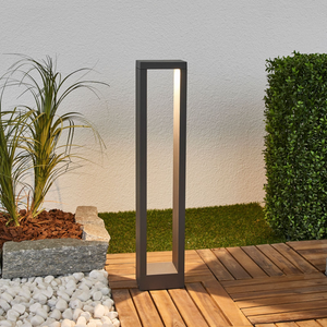 Lampe de chemin LED Lucande Jupp sur pied, H 60 cm, 10 W, produit d'occasion. 