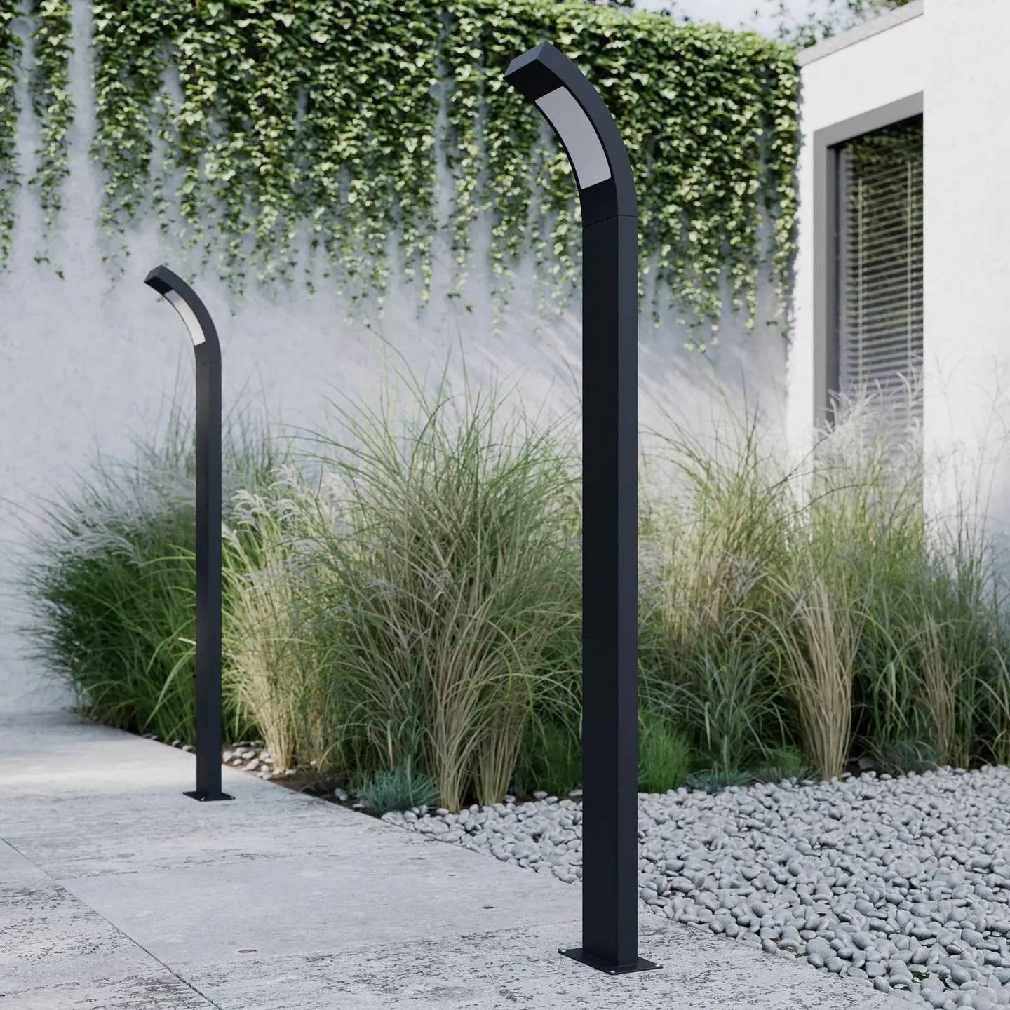 B-Ware Lucande Wegelampe Außenleuchte Led Gartenleuchte Grafitgrau Aluminium Ip54658 - 4251096538458