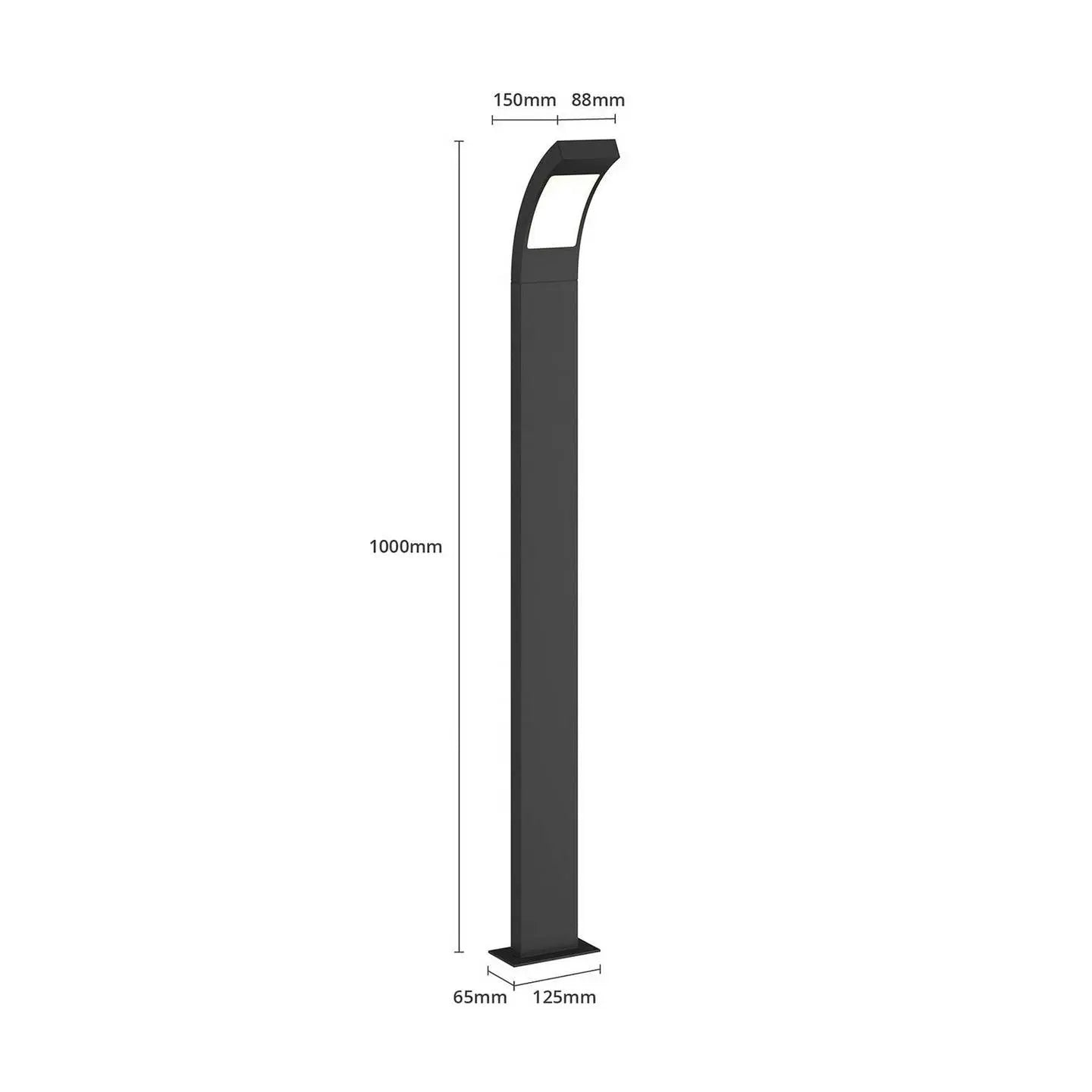 B-Ware Lucande Wegelampe Außenleuchte Led Gartenleuchte Grafitgrau Aluminium Ip54658 - 4251096538458