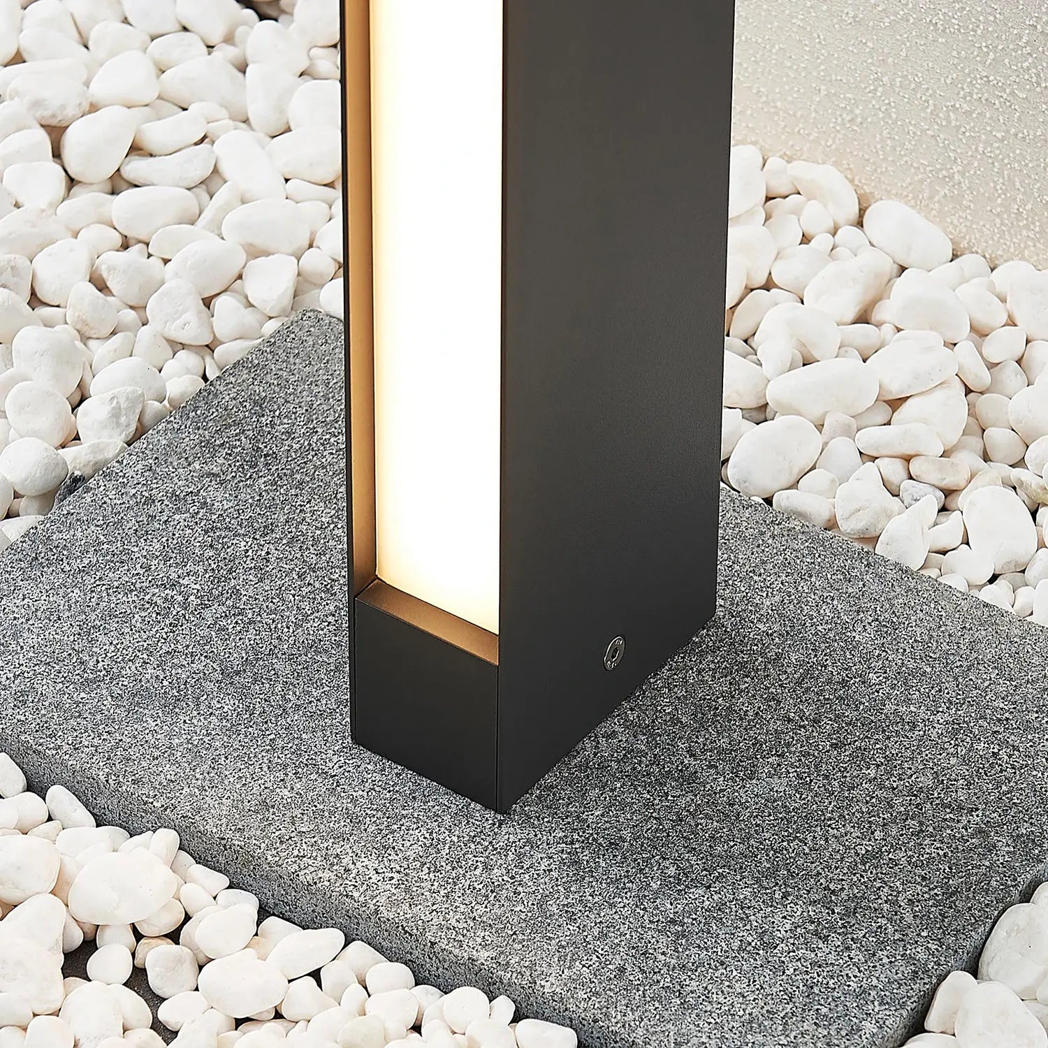 B-Ware Lucande Led Wegeleuchte Lirka Wegelampe Gartenleuchte Lampe 1 Flammig Dunkelgrau - 4251096555790
