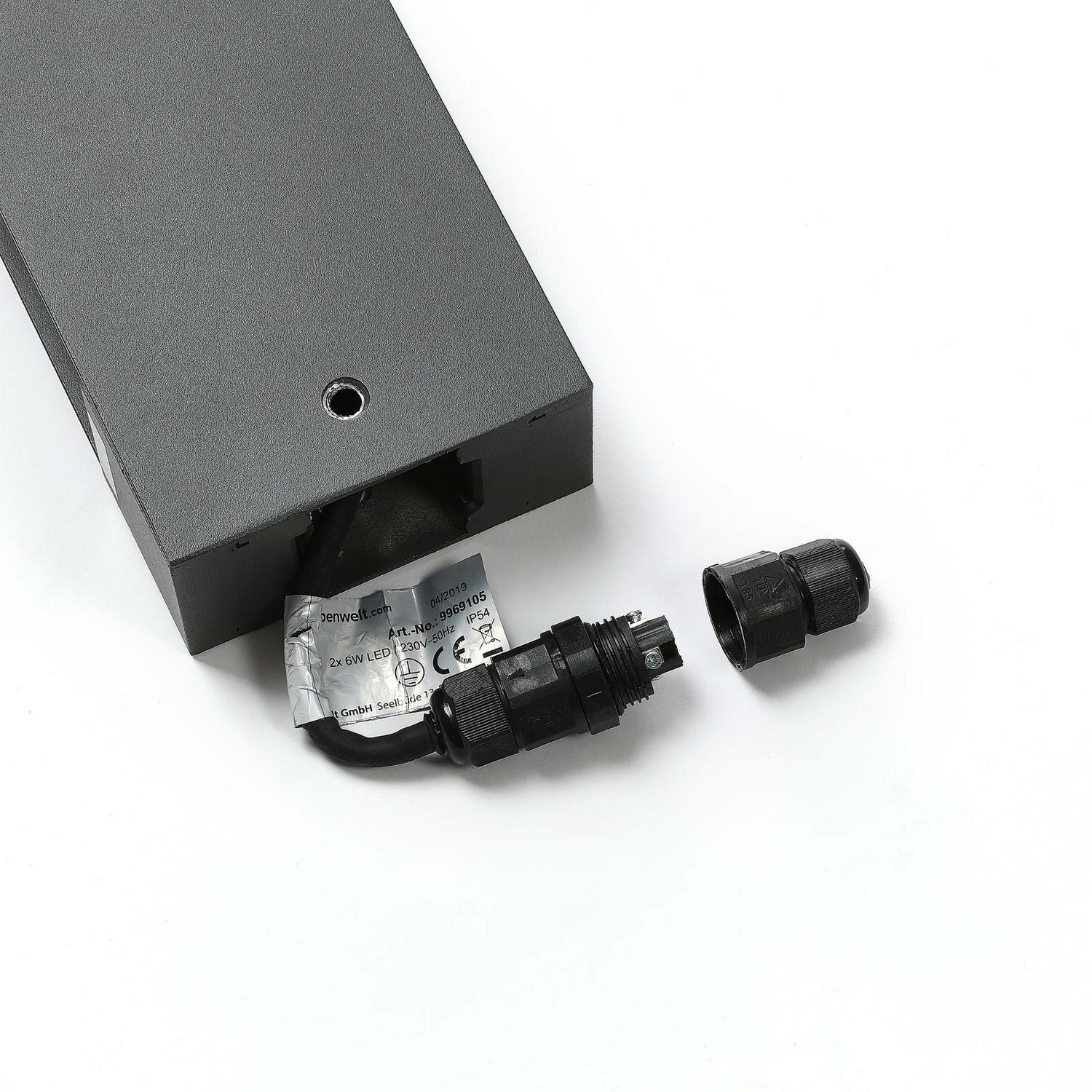 Lucande Led Wegeleuchte Lirka Wegelampe Gartenlampe Lampe Dunkelgrau 2 Flammig B-Ware - 9969105