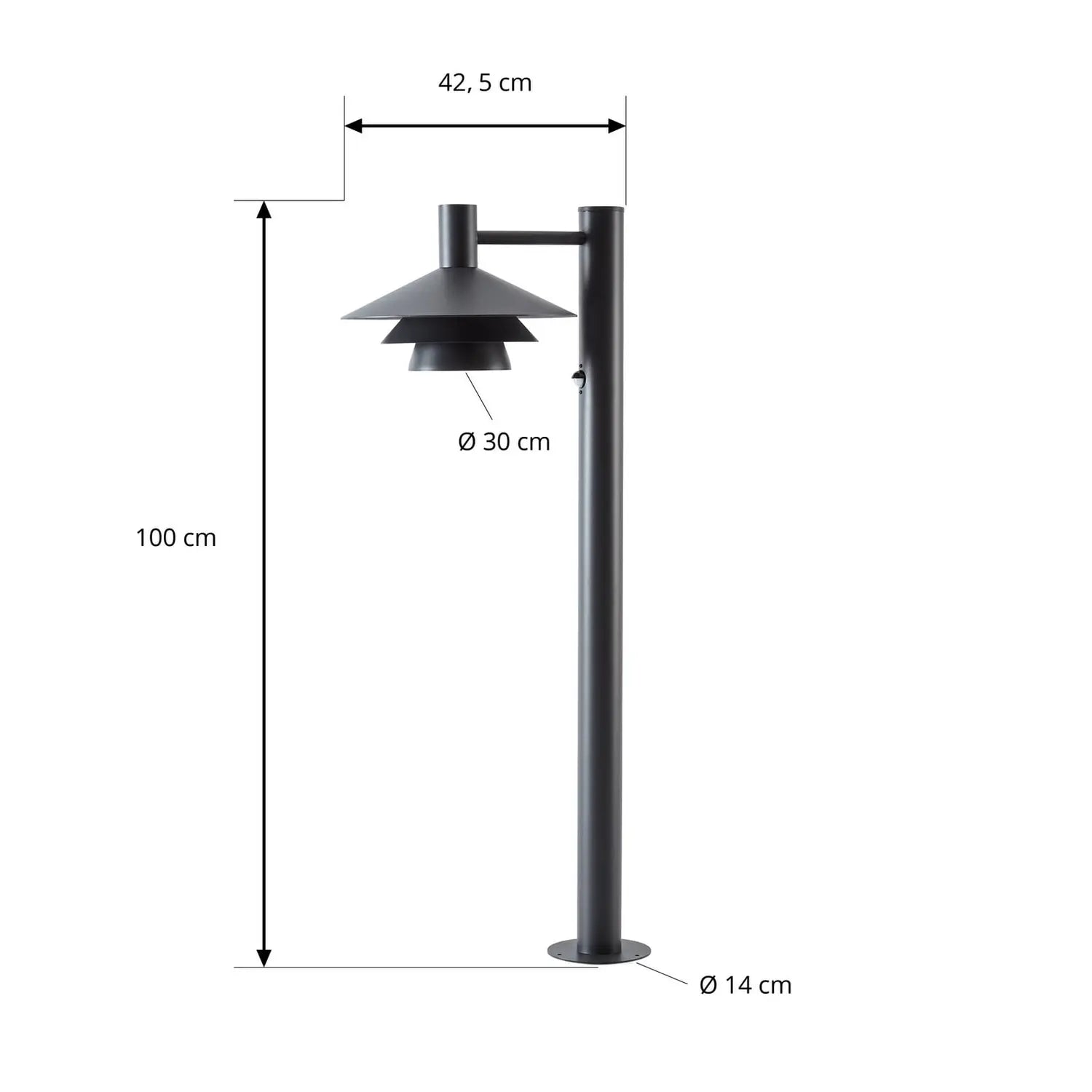 B-Ware Lucande Wegeleuchte Wegelampe Led Montaro Anthrazit Sensor Außenbereich H10532 - 4255830908705