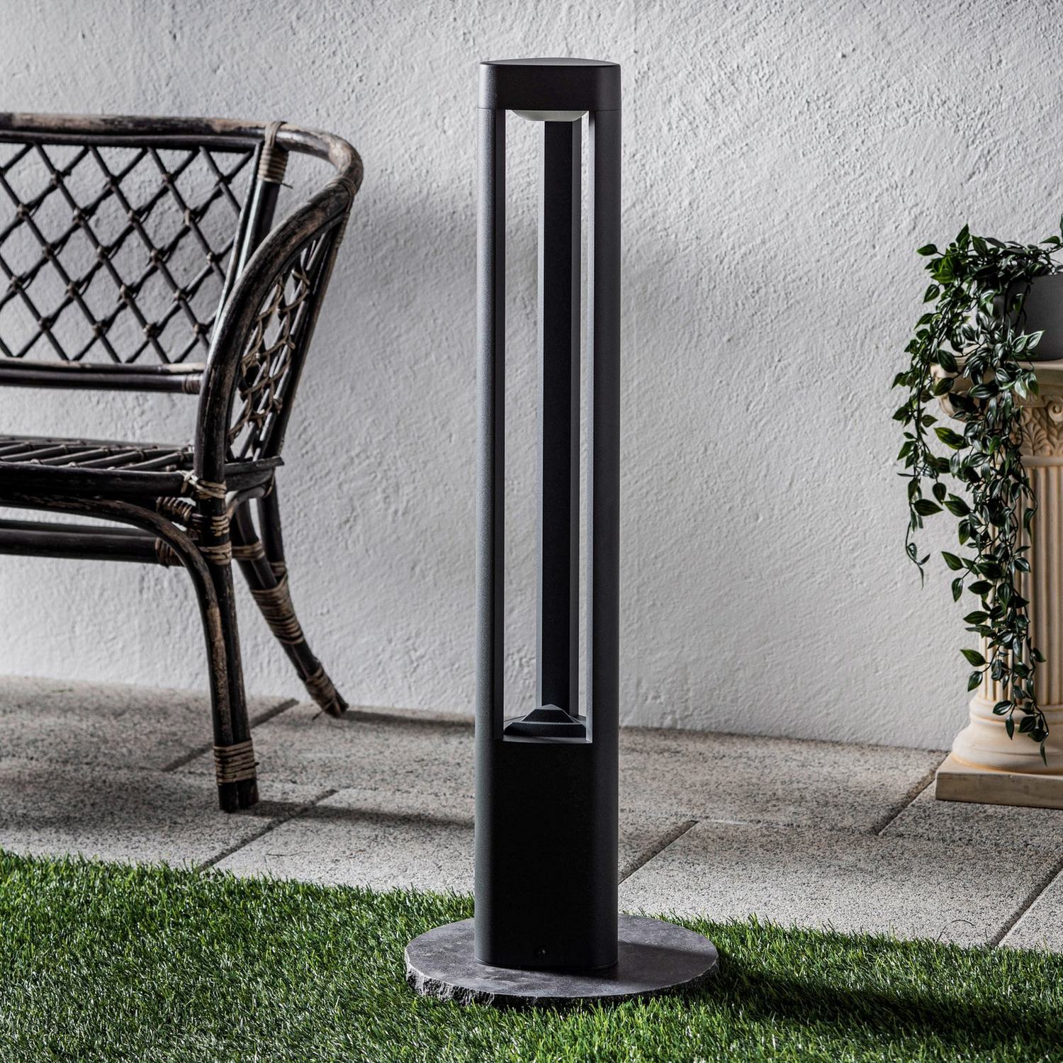 Lucande Aluminium Wegeleuchte Nanna Mit Led Wegelampe Wegebeleuchtung Anthrazit B-Ware - 6291105701808