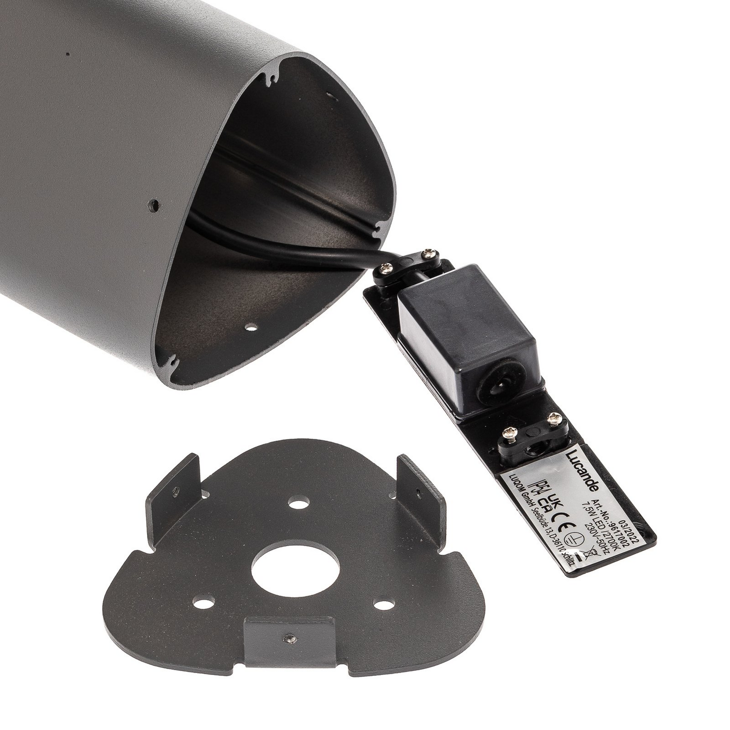 Lucande Aluminium Wegeleuchte Nanna Mit Led Wegelampe Wegebeleuchtung Anthrazit B-Ware - 6291105701808