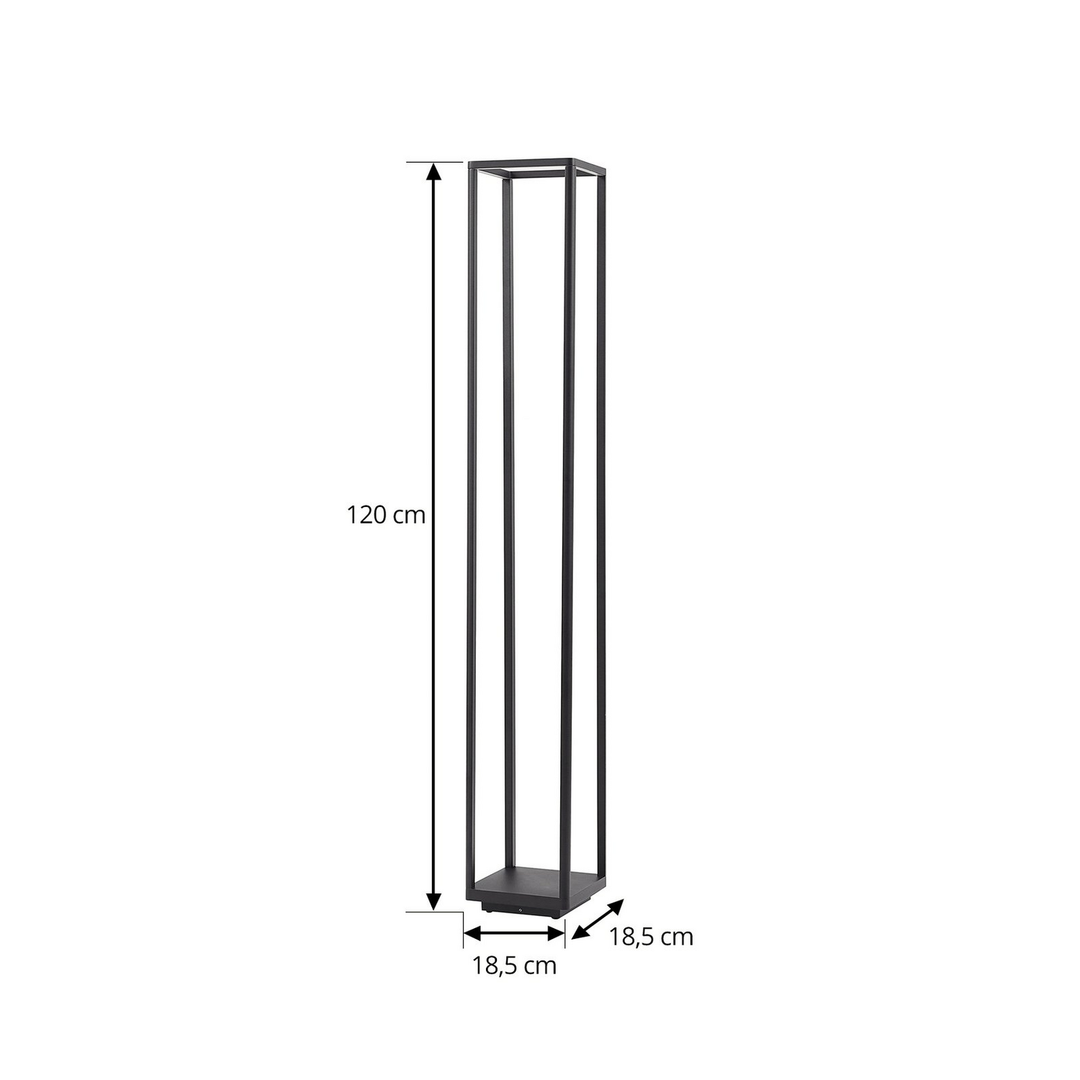 Lucande Led Wegeleuchte Außenlampe Thorvid Schwarz Wegbeleuchtung 120cm B-Ware - 4251911787078