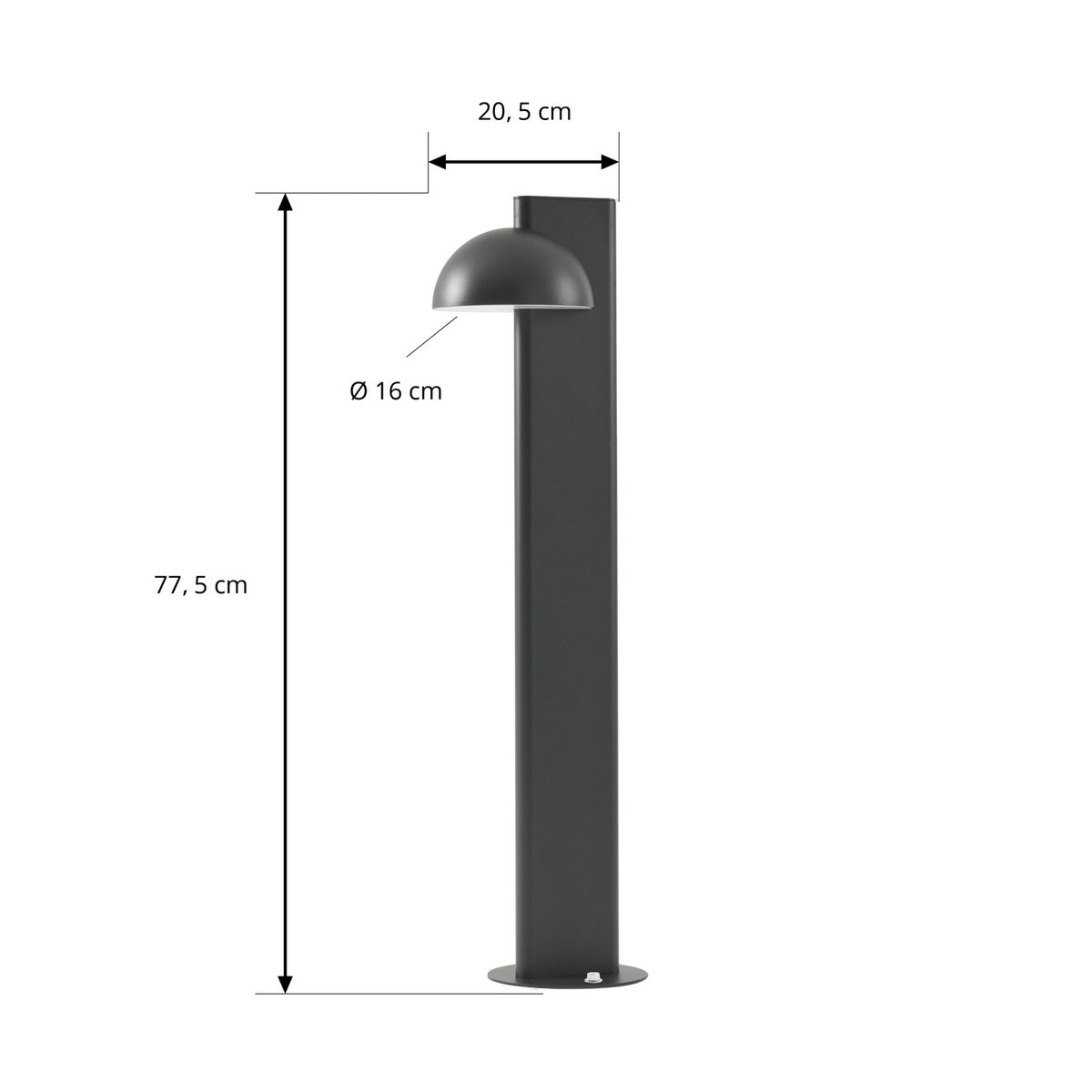 Lucande Wegeleuchte Außenleuchte LED Wegelampe Velira schwarz Gartenleuchte686 - 4255830910920