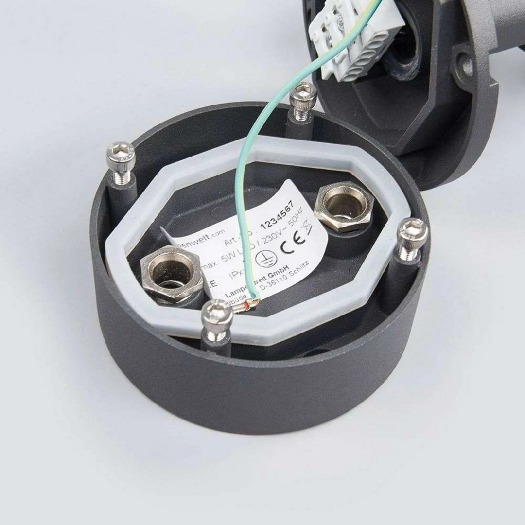 Lucande Leuchten Led Außenstrahler Strahler Beatrix 21,1cm Anthrazit Lampe Licht B-Ware - 4251096528640