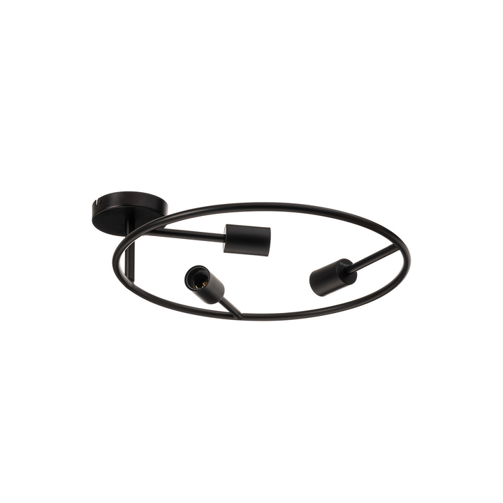 Lucande Linnard Deckenleuchte Lampe Led Schwarz E27 3 Flammig Stahl Dimmbar B-Ware - 4251911756593