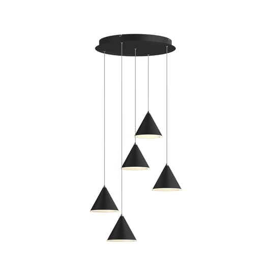 Lucande Livan Led Hängeleuchte Hängeleuchte Deckenlampe Lampe Leuchte Schwarz 5  B-Ware - 4251096573183