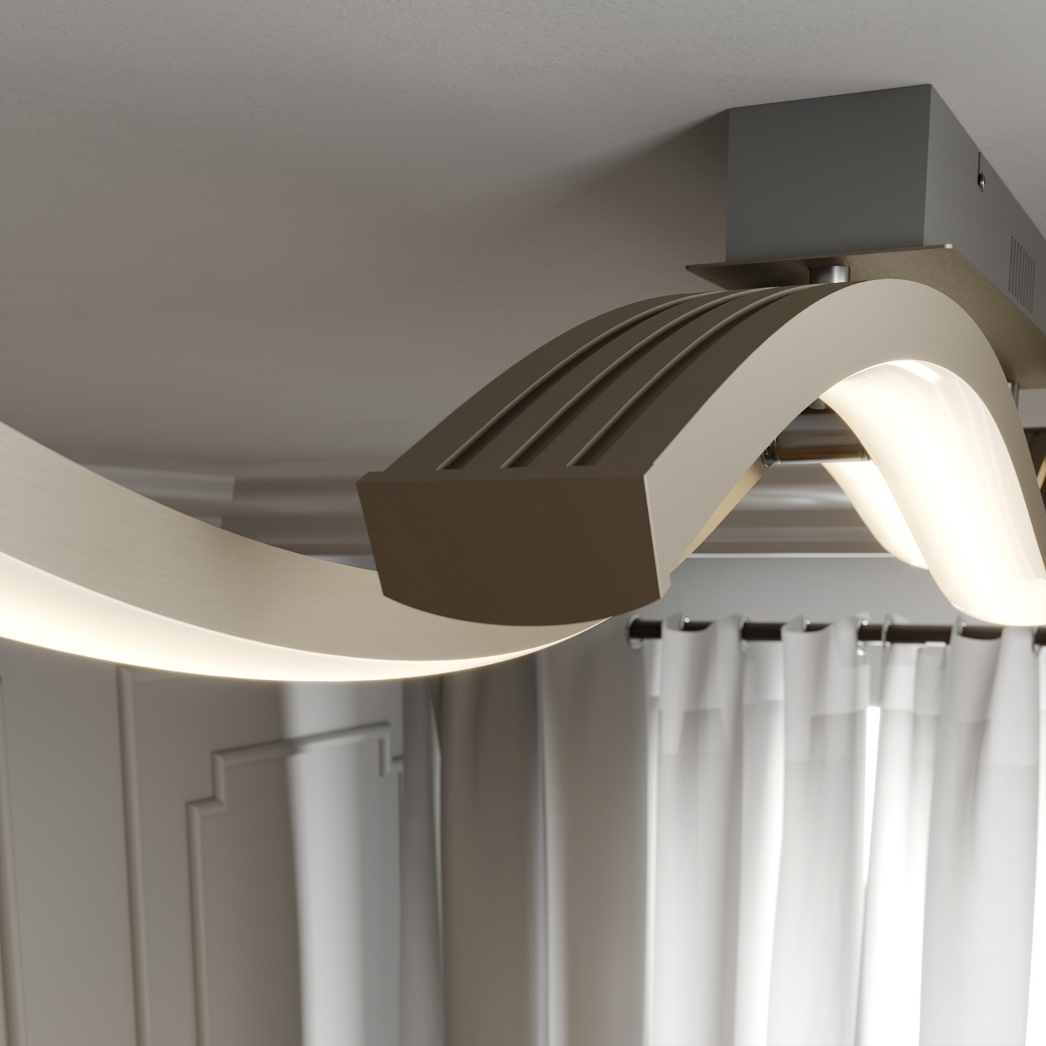 B-Ware Lucande Mairia Led Deckenlampe Deckenleuchte Deckenlicht Leuchte Wohnzimmerlampe