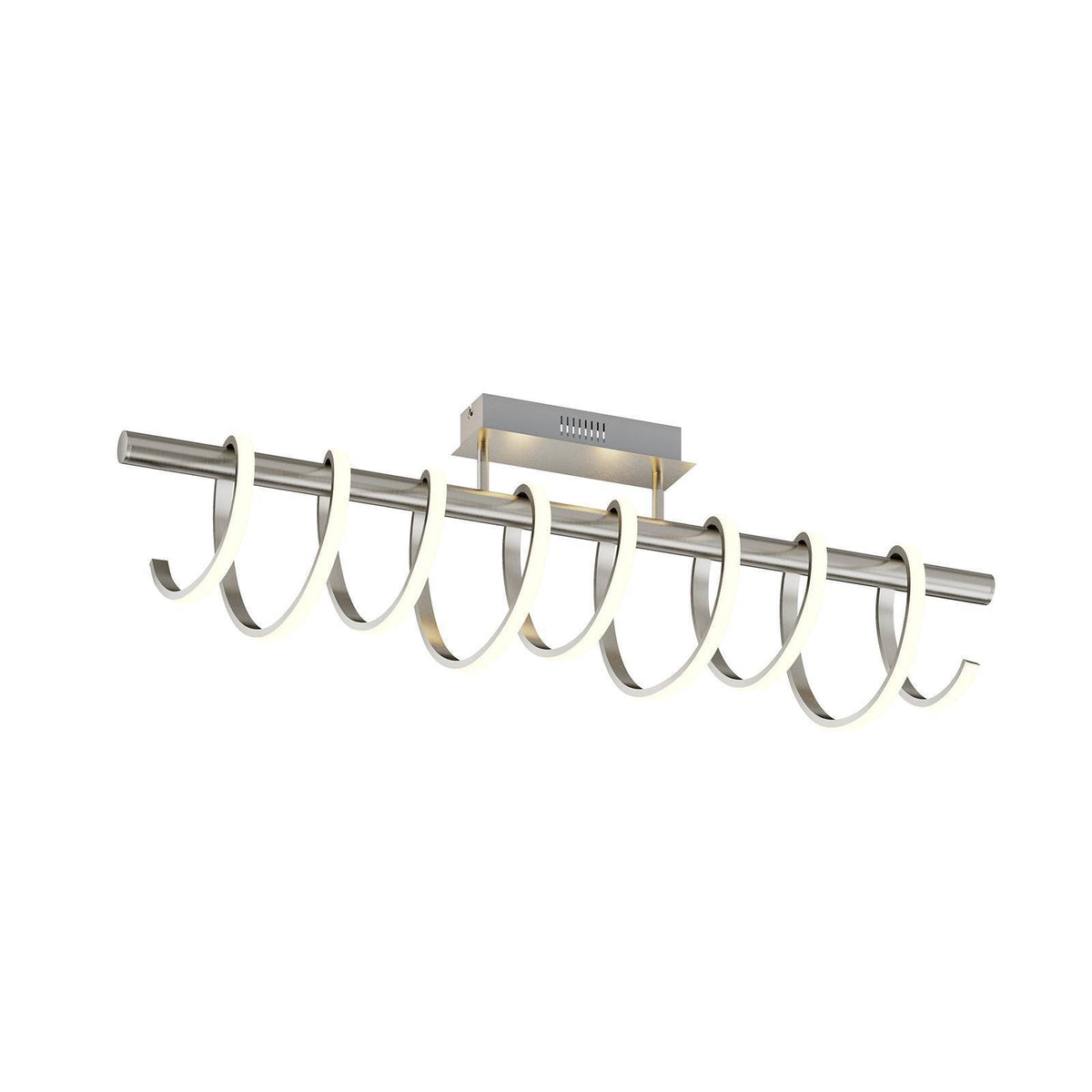 Lucande Milora LED-Deckenlampe 100 cm nickel Deckenlampe Deckenlicht Dekolampe - 4251096584882