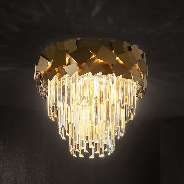 Lucande Miraia Kristall Deckenleuchte Gold Lampe Leuchte Spot Siehe Text/Foto B-Ware - 4251911700855