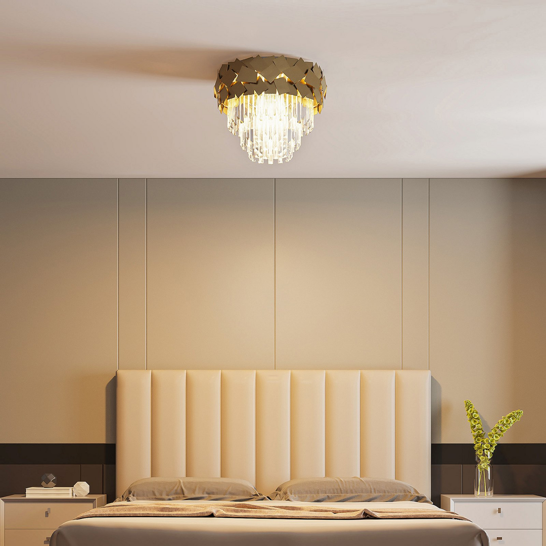 Lucande Miraia Kristall Deckenleuchte Gold Lampe Leuchte Spot Siehe Text/Foto B-Ware - 4251911700855