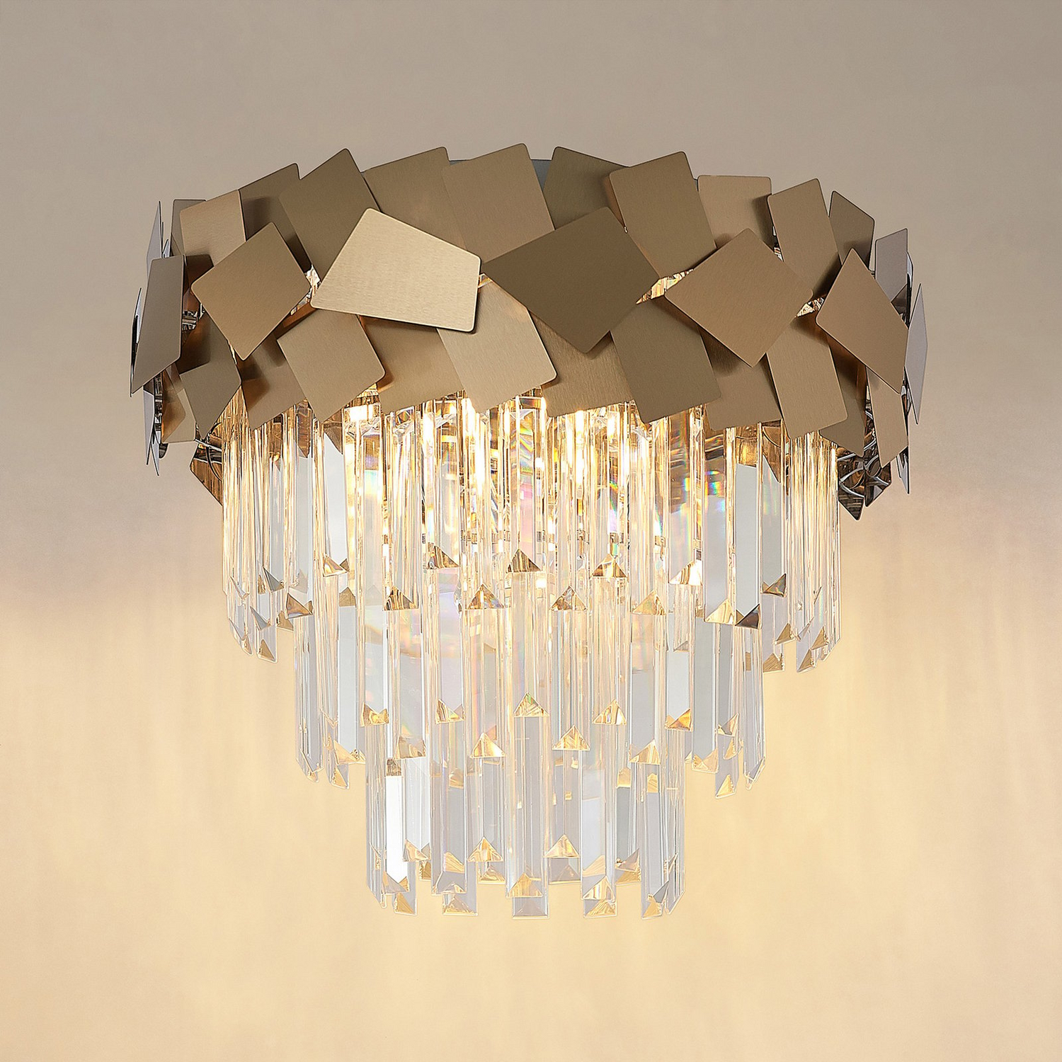 Lucande Miraia Kristall Deckenleuchte Gold Lampe Leuchte Spot Siehe Text/Foto B-Ware - 4251911700855