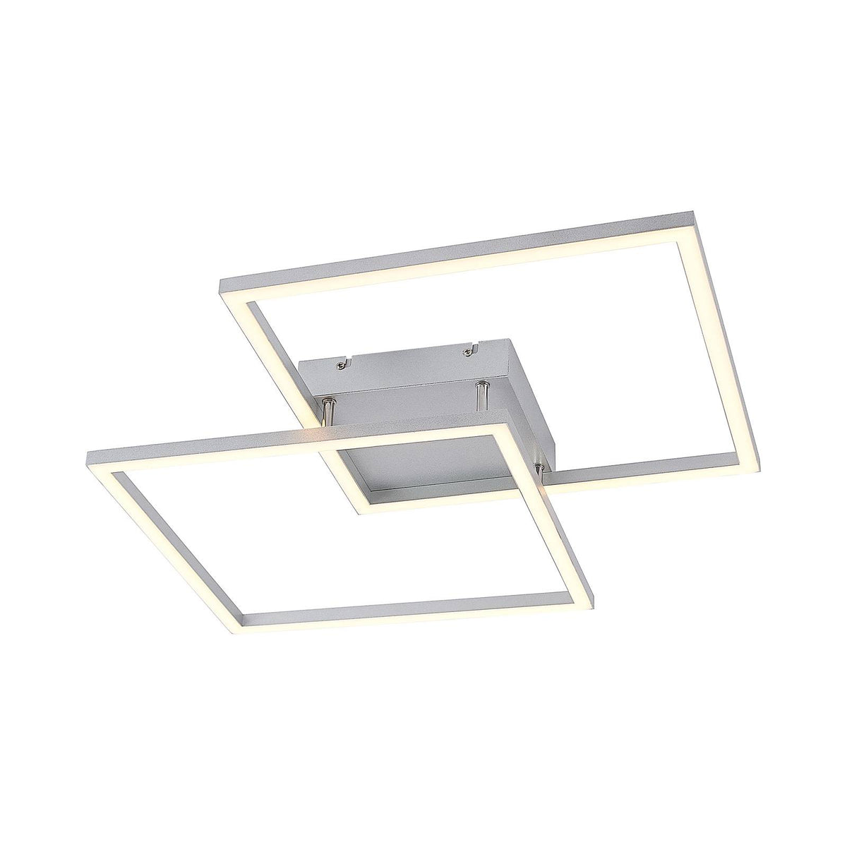 Lucande Muir LED-Deckenlampe Deckenlampe Lampe Leuchte 32 Watt warmweiß silber - 4251096596496