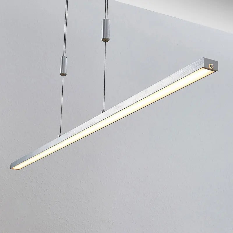 B-Ware Led Hängeleuchte Pendelleuchte Lucande Myron Aluminium Touchdimmer Höhenverst82