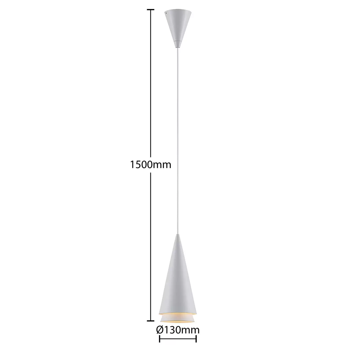 B-Ware Lucande Naoh Hängeleuchte Einflammig Weiß Hängelampe Deckenlampe Deckenleuchte - 4251911709476