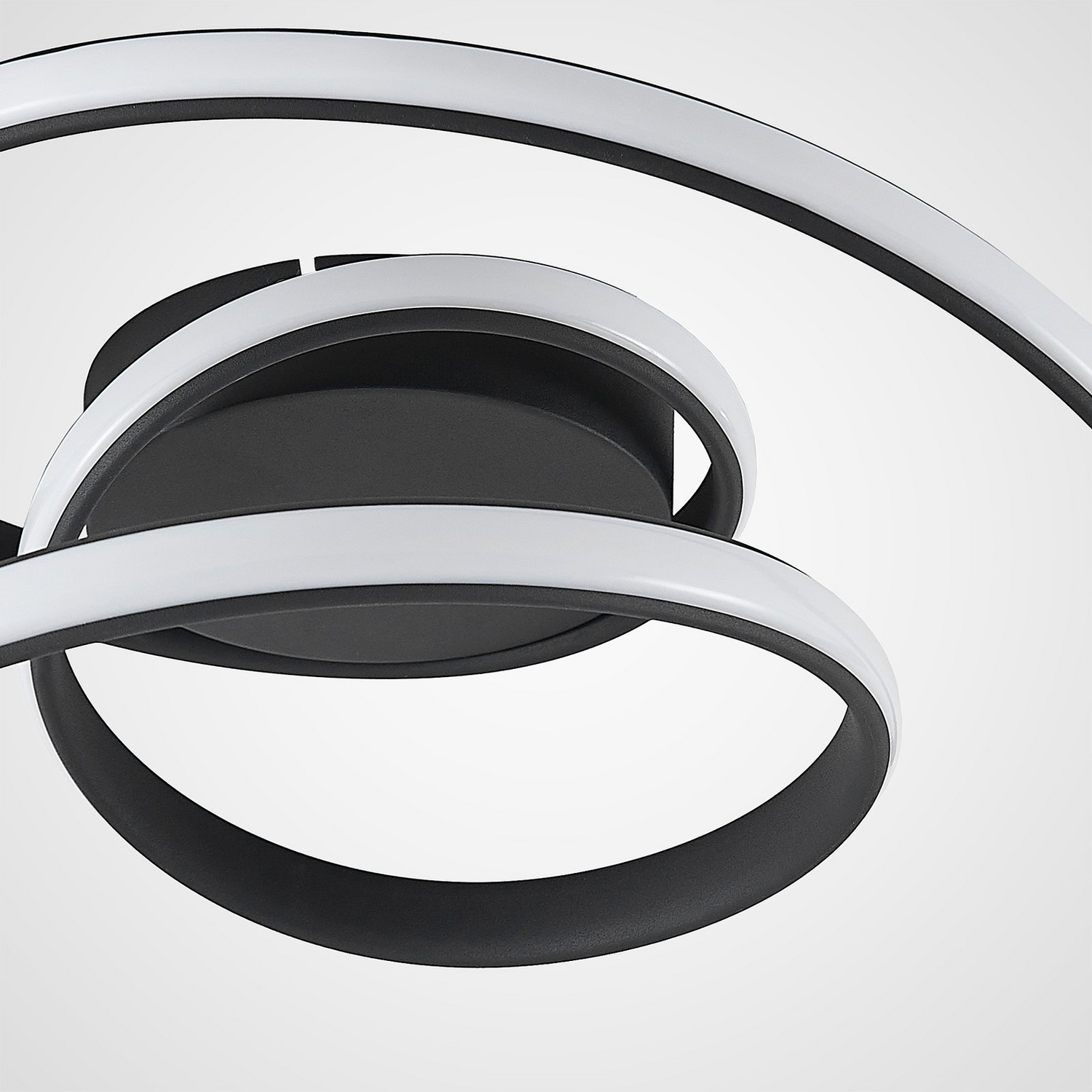 Plafonnier LED Lucande Sakina de qualité B, couleur sable noir