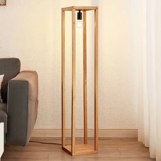 B-Ware Lucande Sedrik Stehleuchte Standlampe Wohnzimmer Kastenform Schwarz Modern - 4251096576061