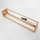 Lucande Sedrik Stehleuchte Standlampe Wohnzimmer Kastenform Schwarz Modern - 4251096576061