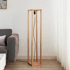 Lucande Sedrik Stehleuchte Standlampe Wohnzimmer Kastenform Schwarz Modern - 4251096576061