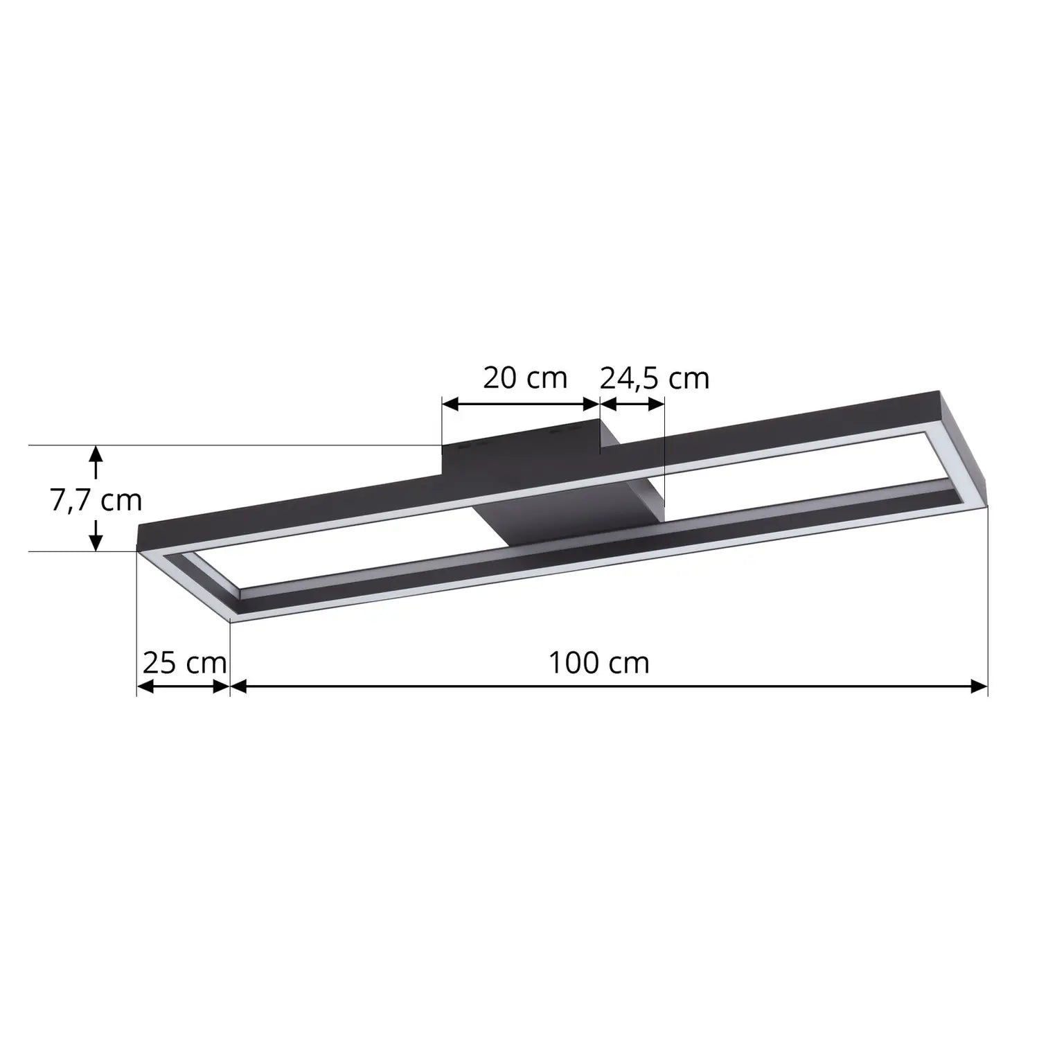 B-Ware Lucande Deckenleuchte Lampe Led Smart Schwarz Rgbw Fernbedienung Wlan Tuya