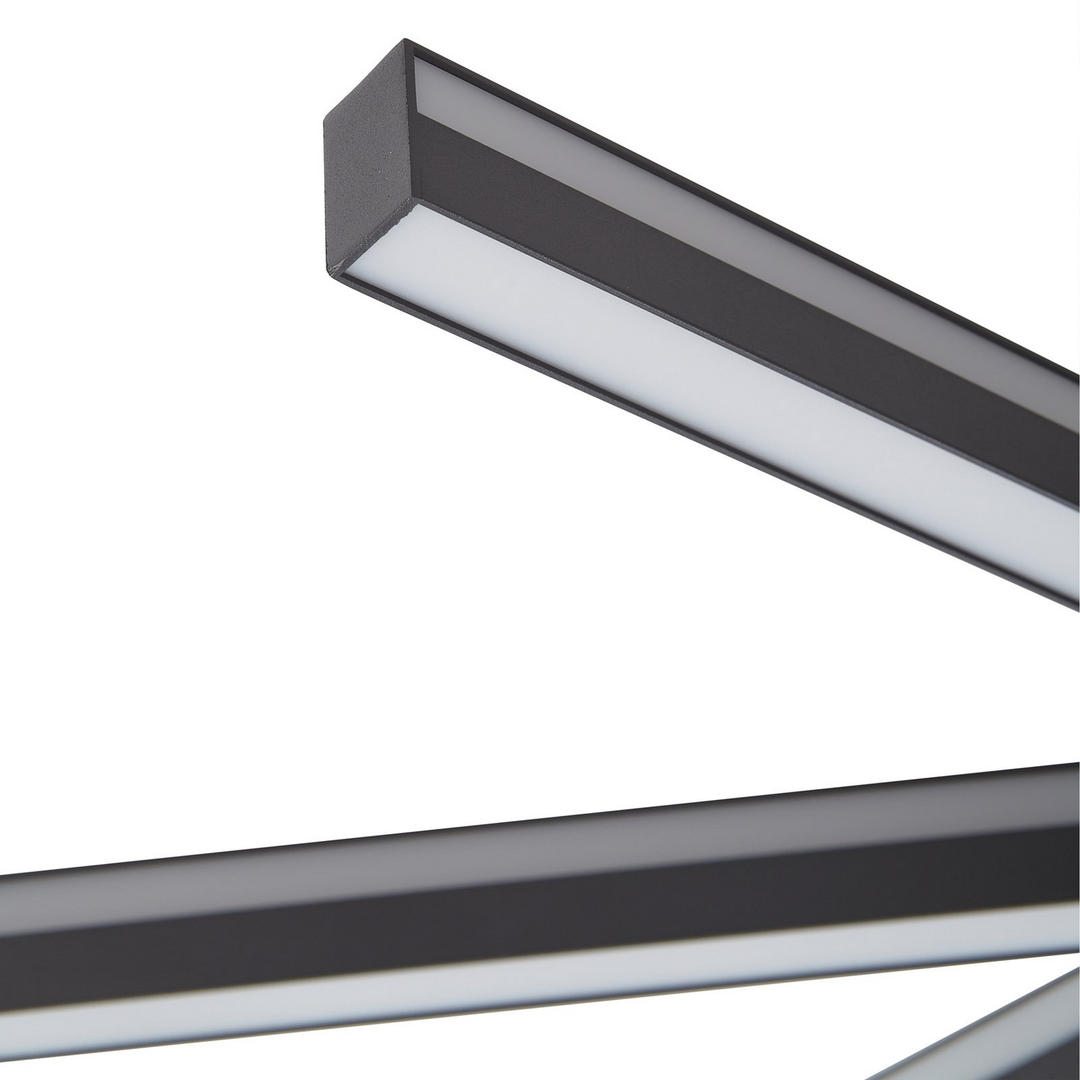 Lucande Smart Led Deckenleuchte Tjado ø 70 Cm Schwarz Deckenlampe Lampe Leuchte B-Ware