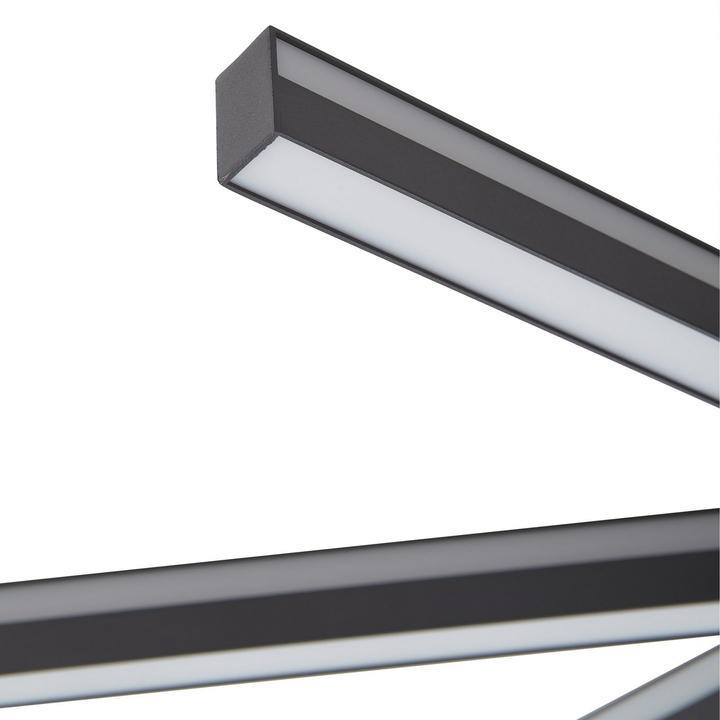 Lucande Smart Led Deckenleuchte Tjado ø 70 Cm Schwarz Deckenlampe Lampe Leuchte B-Ware