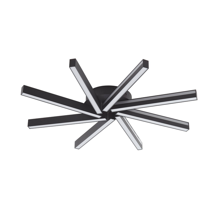 Lucande Smart Led Deckenleuchte Tjado ø 70 Cm Schwarz Deckenlampe Lampe Leuchte B-Ware