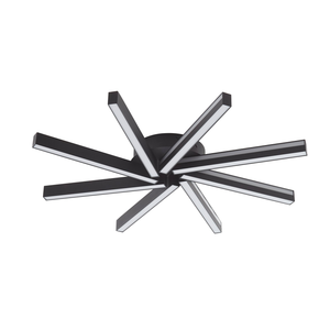 B-Ware Lucande Smart Led Deckenleuchte Tjado ø 70 Cm Schwarz Deckenlampe Lampe Leuc302