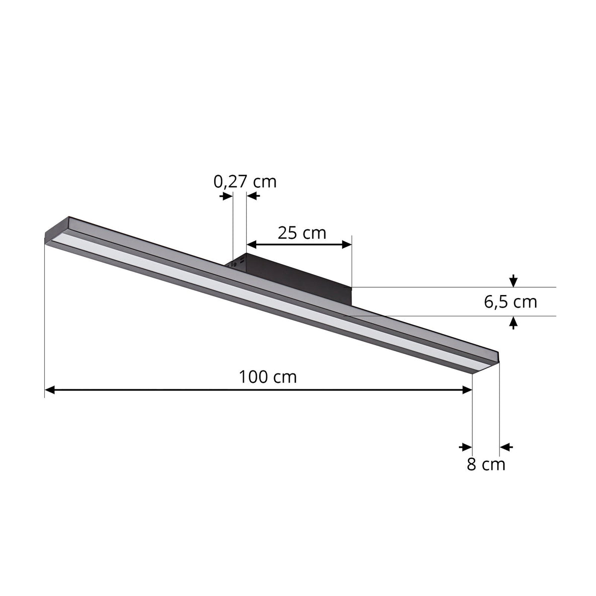 Lucande Deckenleuchte Deckenlampe Smart LED Leicy schwarz RGB CCT Fernbedienung - 4251911766356