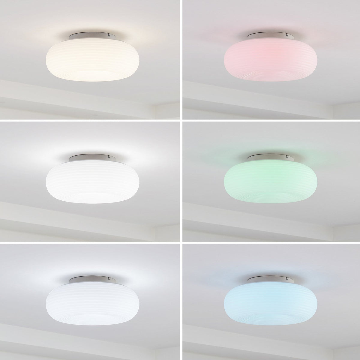 Lucande Deckenleuchte Bolti Smart Lampe LED Tuya Fernbedienung weiß RGBW CCT - 4251911776034