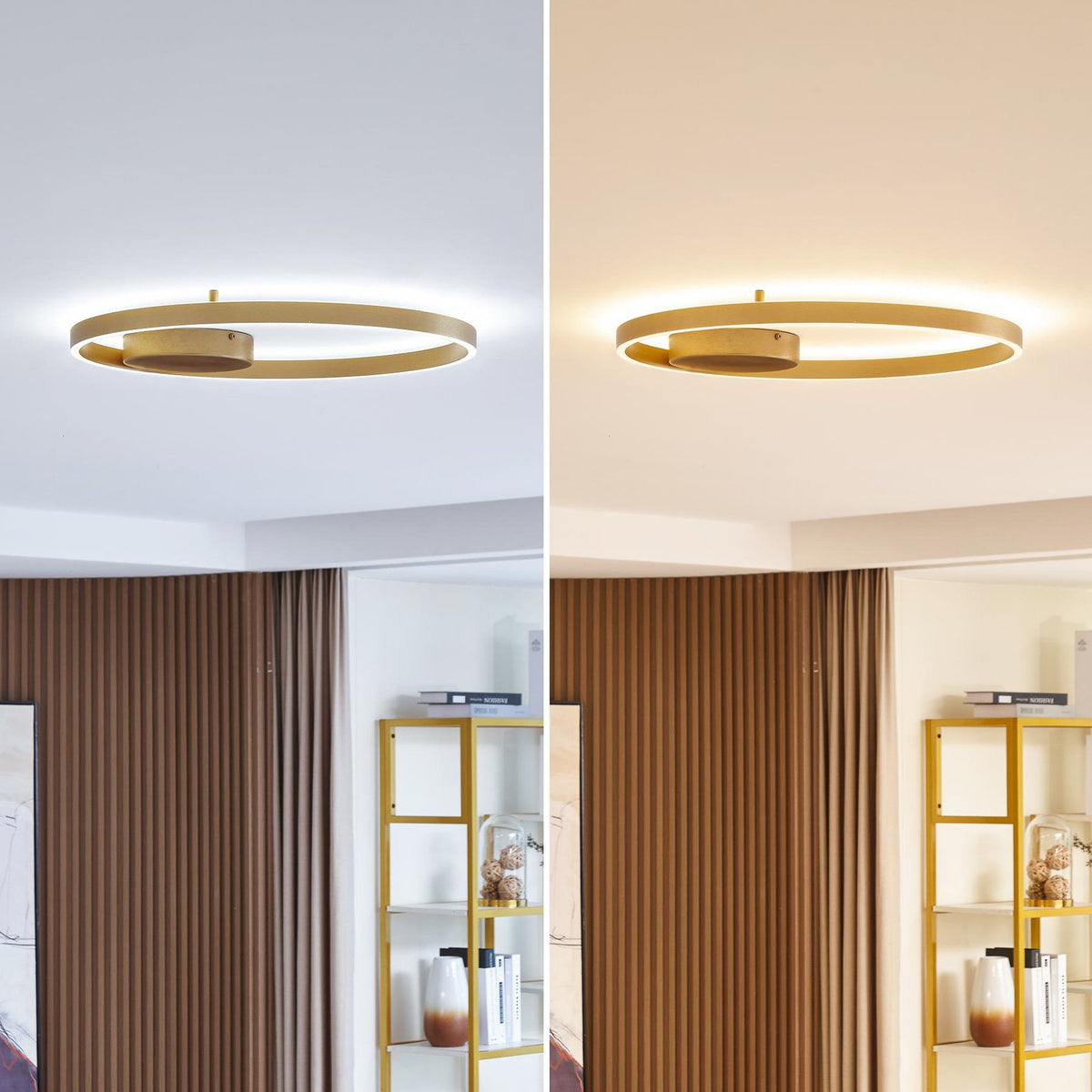 Lucande Deckenleuchte Deckenlampe LED Smart gold Fernbedienung Tuya Aluminium - 4251911778267
