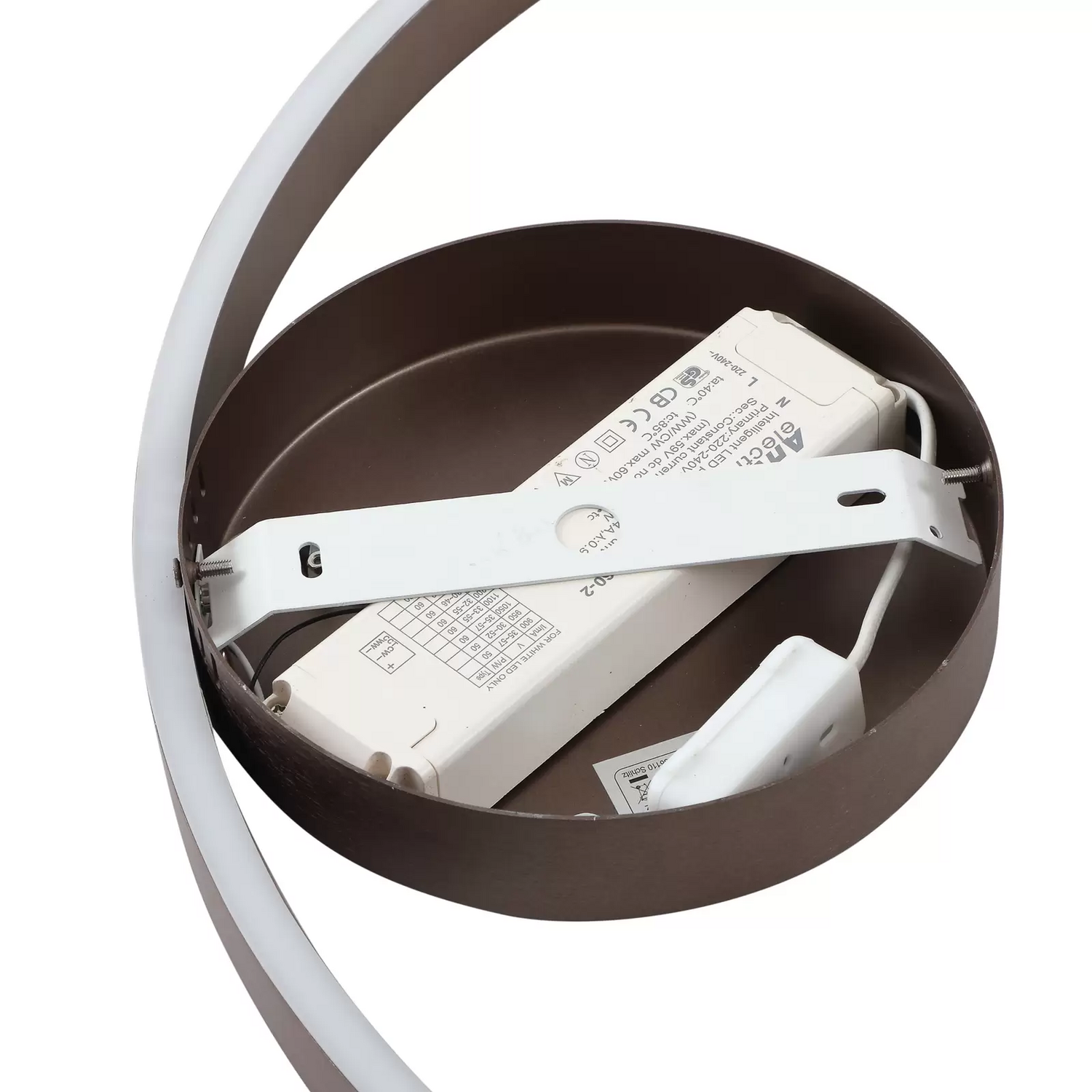 B-Ware Lucande Smart Led Deckenleuchte Moise Kaffee Cct Tuya Deckenlampe Deckenlicht - 4251911778281