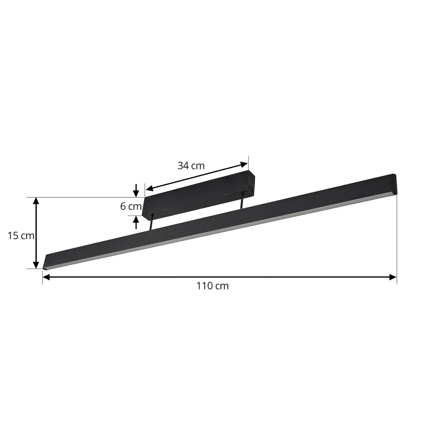 B-Ware Lucande Smart Led Deckenleuchte Lampe Mylosh Schwarz Cct Tuya Wohnzimmerleuchte - 4255830900334