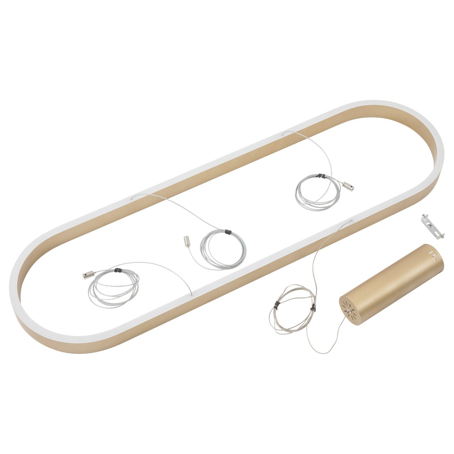 B-Ware Lucande Led Hängeleuchte Pendelleuchte Smart Melinay Gold Wlan Tuya Dimmbar