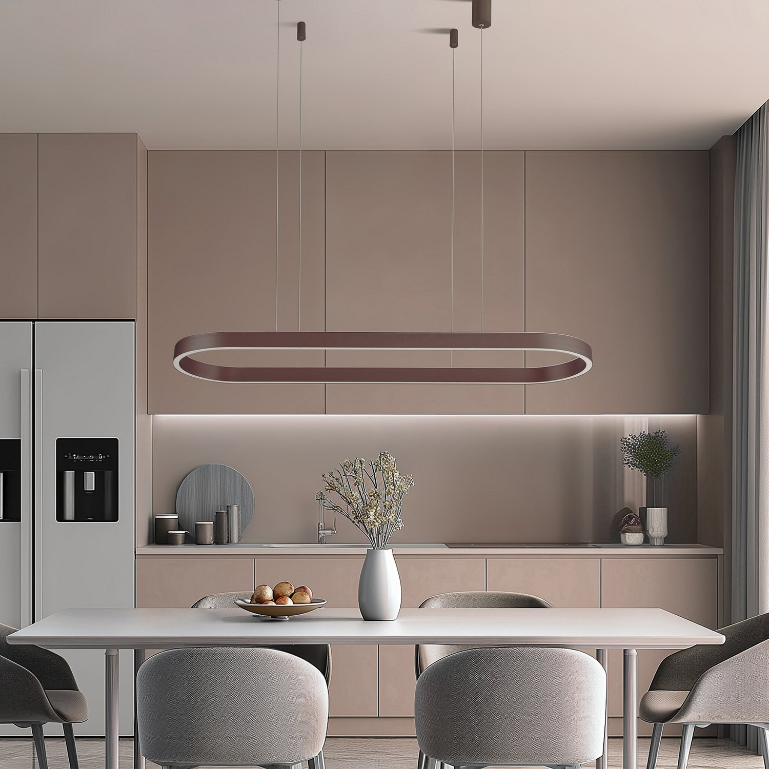 Lucande Smart Led Hängeleuchte Melinay Kaffee Cct Tuya Hängelampe Lampe Leuchte B-Ware - 4251911778311