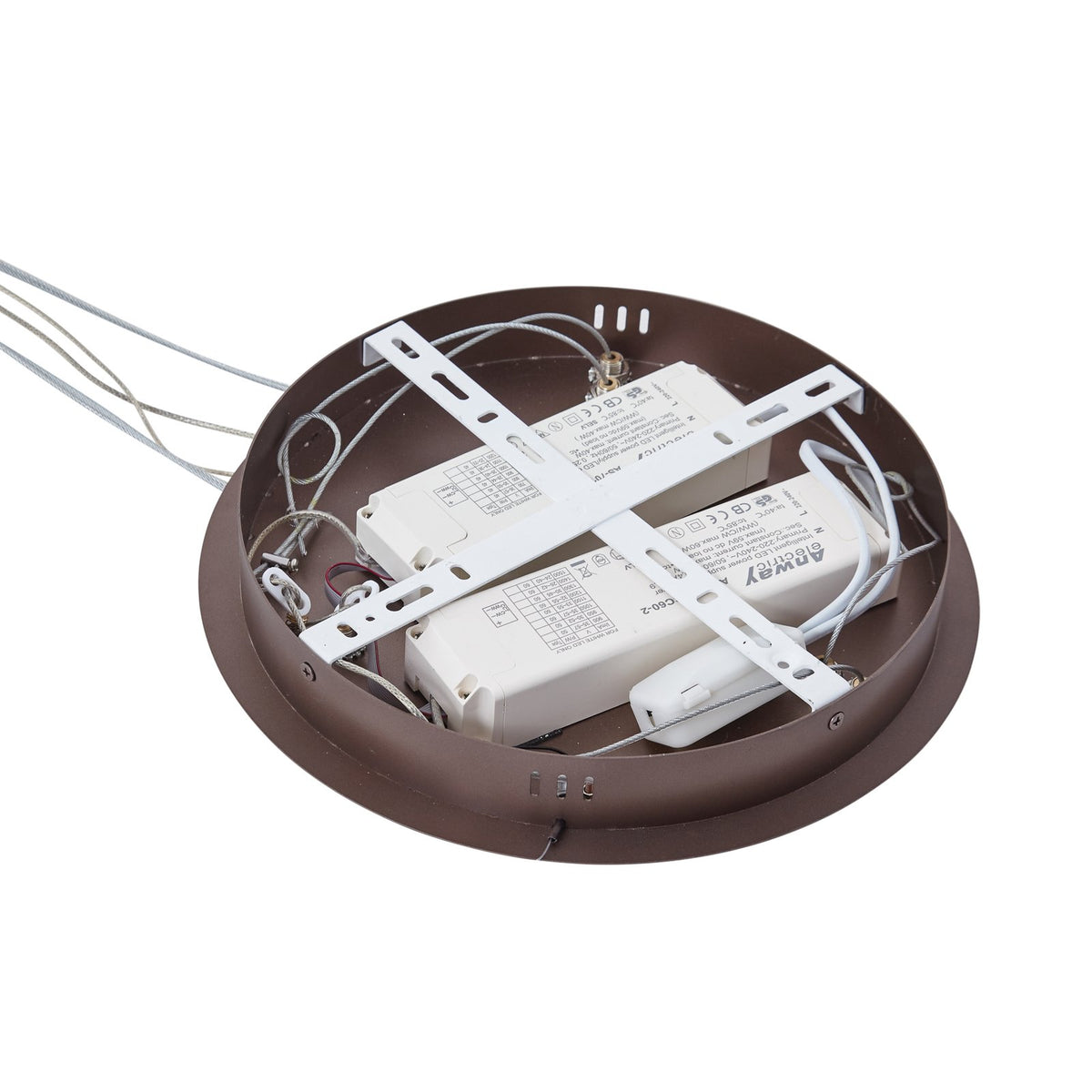 Lucande Smart LED-Hängeleuchte Yonam kaffee Tuya Hängelampe Lampe Leuchte Spot - 4251911778403