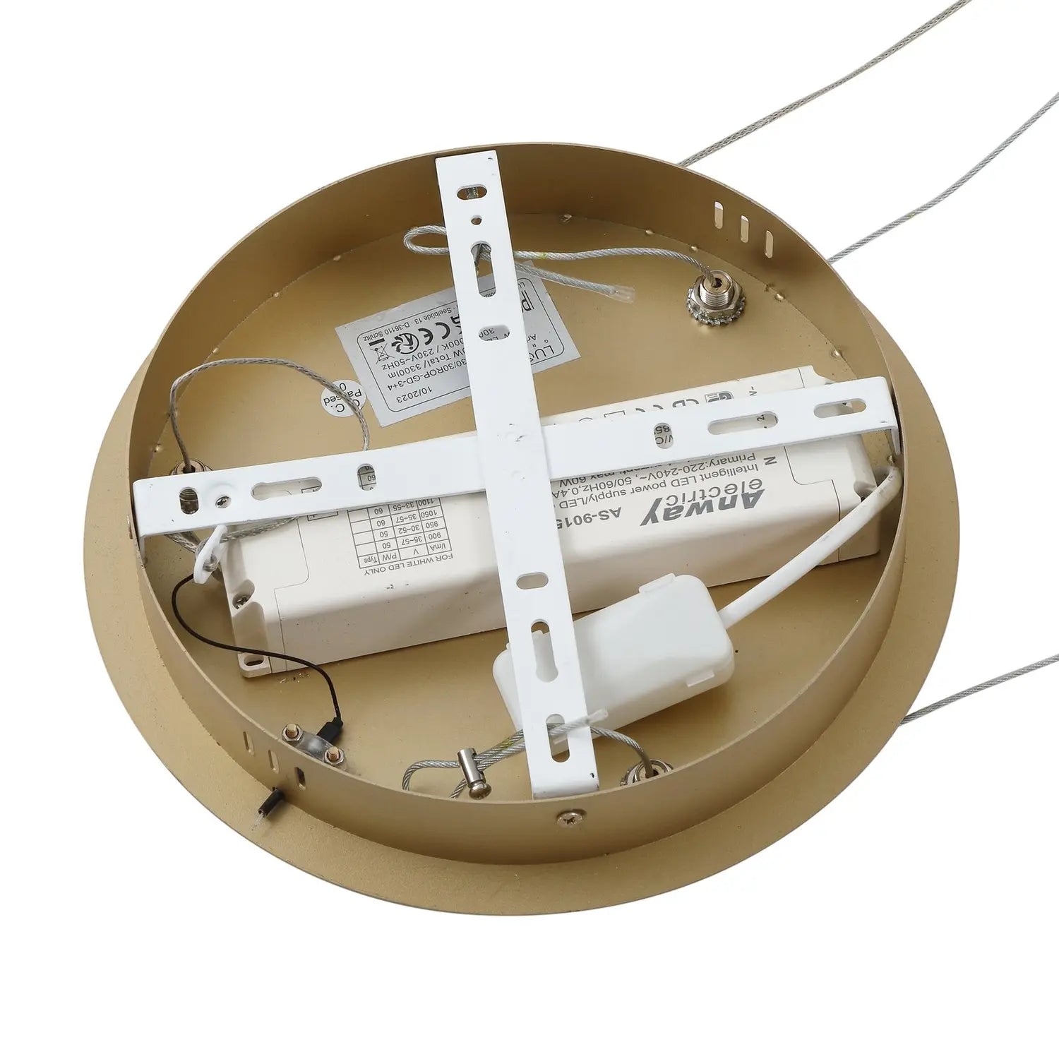 B-Ware Lucande Pendelleuchte Hängeleuchte Led Smart Wlan Gold Fernbedienung Tuya App466