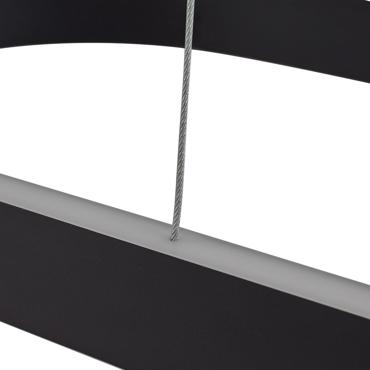 Lucande Smart LED Hängeleuchte Pendelleuchte Melinay schwarz CCT Tuya - 4255830900327