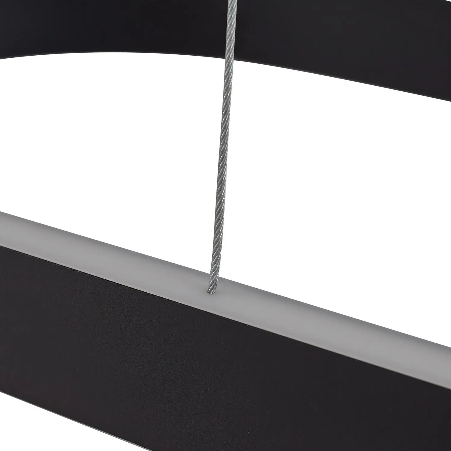 B-Ware Lucande Smart Led Hängeleuchte Pendelleuchte Melinay Schwarz Tuya Siehe Text - 4255830900327