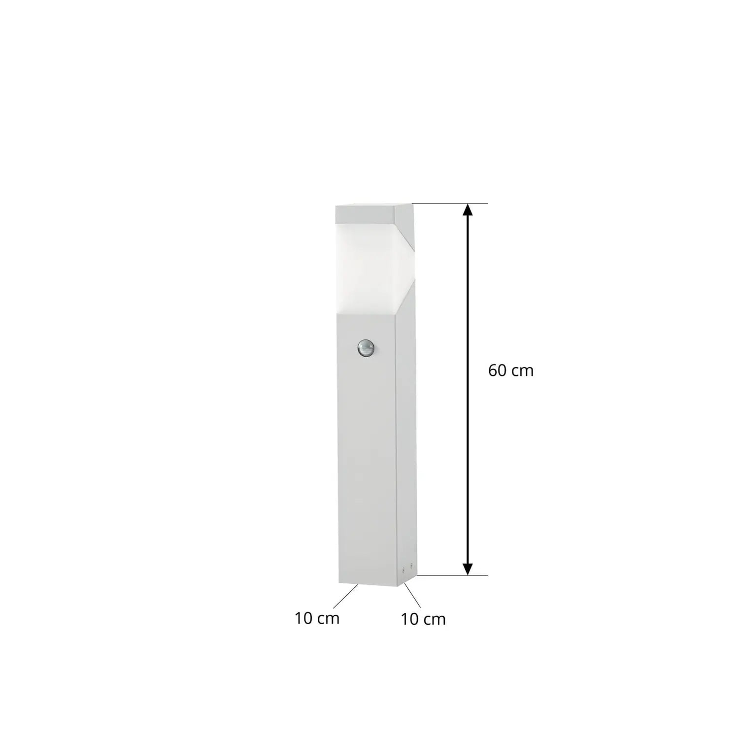 B-Ware Lucande Sockelleuchte Wegelampe Kiran Sensor Bewegungsmelder Hellgrau Ip44 60 Cm - 4255830907500