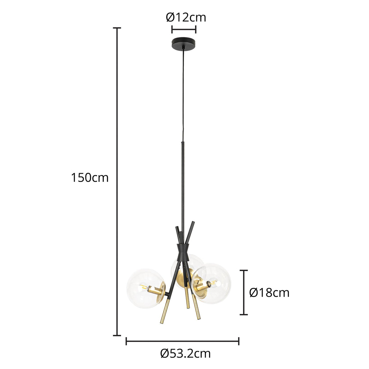 Lucande Sotiana Hängelampe Hängeleuchte Lampe Leuchte Pendellampe Pendelleuchte - 4251911746365