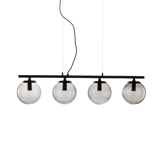 B-Ware Lucande Sotiana Hängelampe Hängelampe Lampe Leuchte 4 Glaskugeln Schwarz 40 W E14 - 4251911746488
