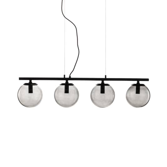 Lucande Sotiana Hängelampe Hängelampe Lampe Leuchte 4 Glaskugeln schwarz 40W E14 - 4251911746488