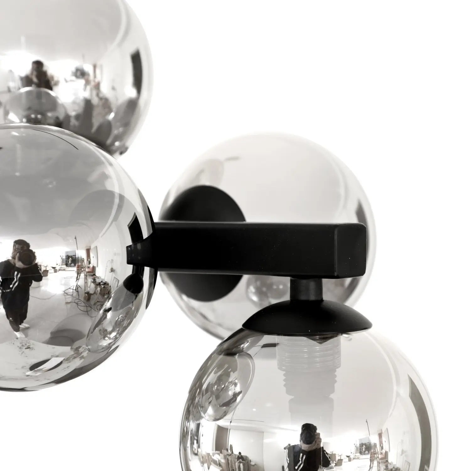 B-Ware Lucande Hängeleuchte Naelen Hängelampe Deckenlampe Schwarz/Grau 125 Cm Glas G9 - 4251911778687